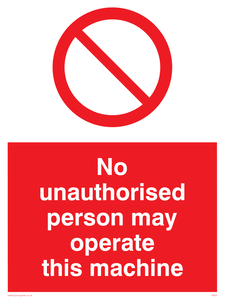 operate machine unauthorised