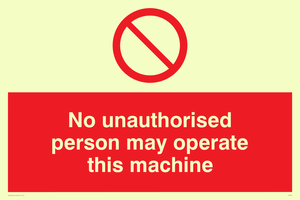 operate machine unauthorised