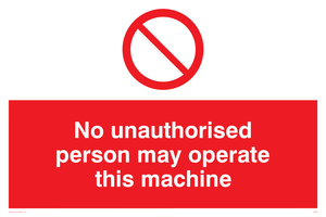 operate machine unauthorised