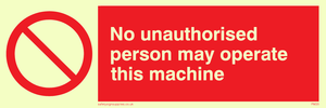 operate machine unauthorised