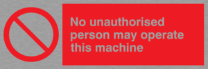 operate machine unauthorised