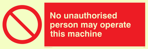 operate machine unauthorised