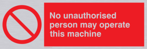 operate machine unauthorised