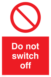 do not switch off