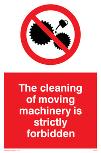  no cleaning moving machinery