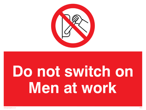 do not switch on men at work