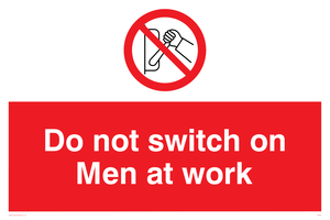 do not switch on men at work