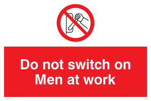 do not switch on men at work