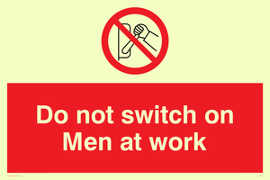 do not switch on men at work