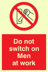 do not switch on men at work