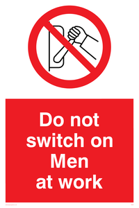 do not switch on men at work