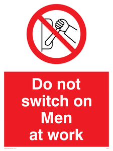 do not switch on men at work