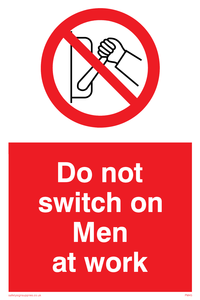 do not switch on men at work