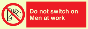 do not switch on men at work