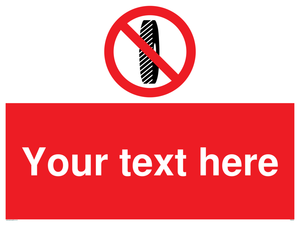 Custom Do Not Change Grinding Wheel Sign