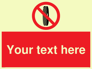 Custom Do Not Change Grinding Wheel Sign