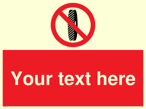 Custom Do Not Change Grinding Wheel Sign