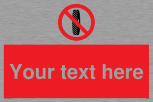 Custom Do Not Change Grinding Wheel Sign