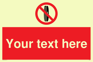 Custom Do Not Change Grinding Wheel Sign