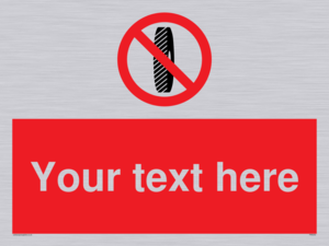 Custom Do Not Change Grinding Wheel Sign