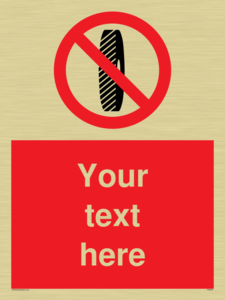 Custom Do Not Change Grinding Wheel Sign