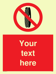 Custom Do Not Change Grinding Wheel Sign