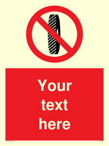 Custom Do Not Change Grinding Wheel Sign