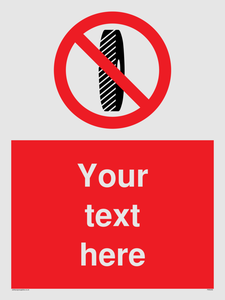 Custom Do Not Change Grinding Wheel Sign