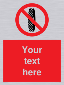 Custom Do Not Change Grinding Wheel Sign