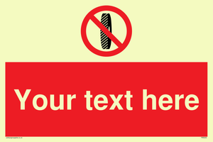 Custom Do Not Change Grinding Wheel Sign