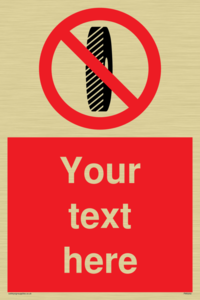 Custom Do Not Change Grinding Wheel Sign