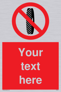 Custom Do Not Change Grinding Wheel Sign