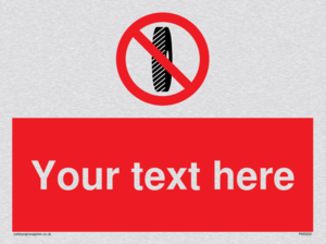 Custom Do Not Change Grinding Wheel Sign