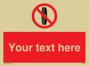 Custom Do Not Change Grinding Wheel Sign