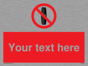 Custom Do Not Change Grinding Wheel Sign