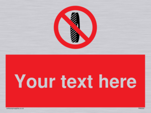 Custom Do Not Change Grinding Wheel Sign