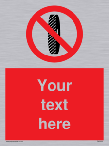 Custom Do Not Change Grinding Wheel Sign