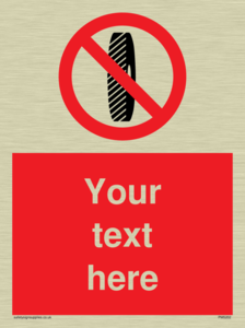 Custom Do Not Change Grinding Wheel Sign