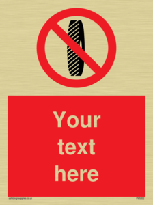 Custom Do Not Change Grinding Wheel Sign