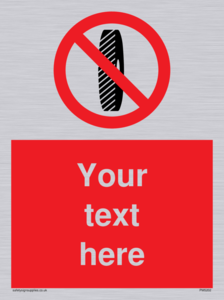 Custom Do Not Change Grinding Wheel Sign