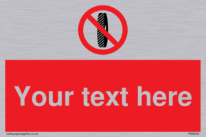 Custom Do Not Change Grinding Wheel Sign