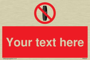 Custom Do Not Change Grinding Wheel Sign