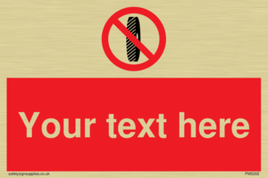 Custom Do Not Change Grinding Wheel Sign