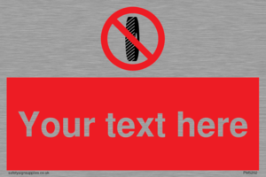 Custom Do Not Change Grinding Wheel Sign