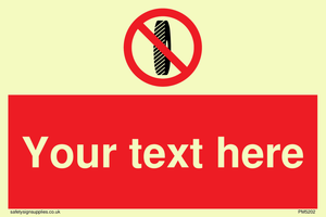 Custom Do Not Change Grinding Wheel Sign