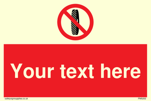 Custom Do Not Change Grinding Wheel Sign