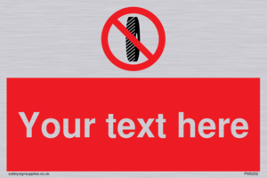 Custom Do Not Change Grinding Wheel Sign