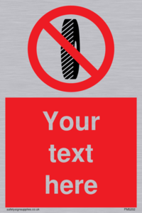 Custom Do Not Change Grinding Wheel Sign