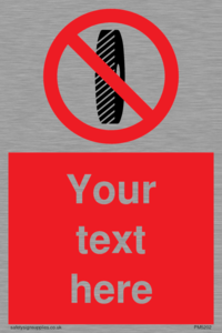 Custom Do Not Change Grinding Wheel Sign