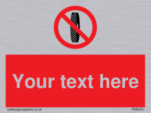 Custom Do Not Change Grinding Wheel Sign